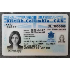 British Columbia (B.C.) Fake ID